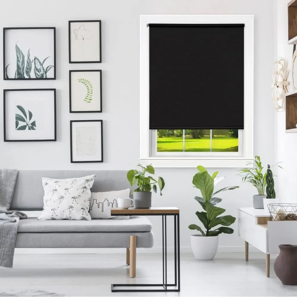 Achim Home Furnishing: Teardown Room Darkening 8 Gauge Cordless Blackout Black